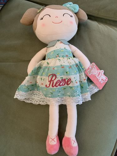 Customer photo review of Personalized Spring Girl - Green (High Ponytail)