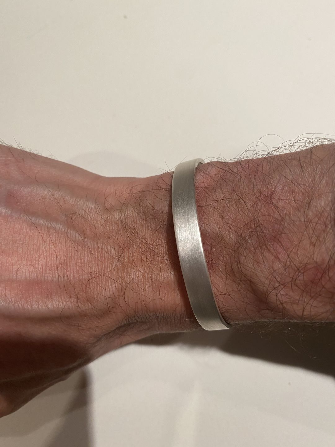 Customer photo review of Engravable Sterling Silver Cuff Bracelet