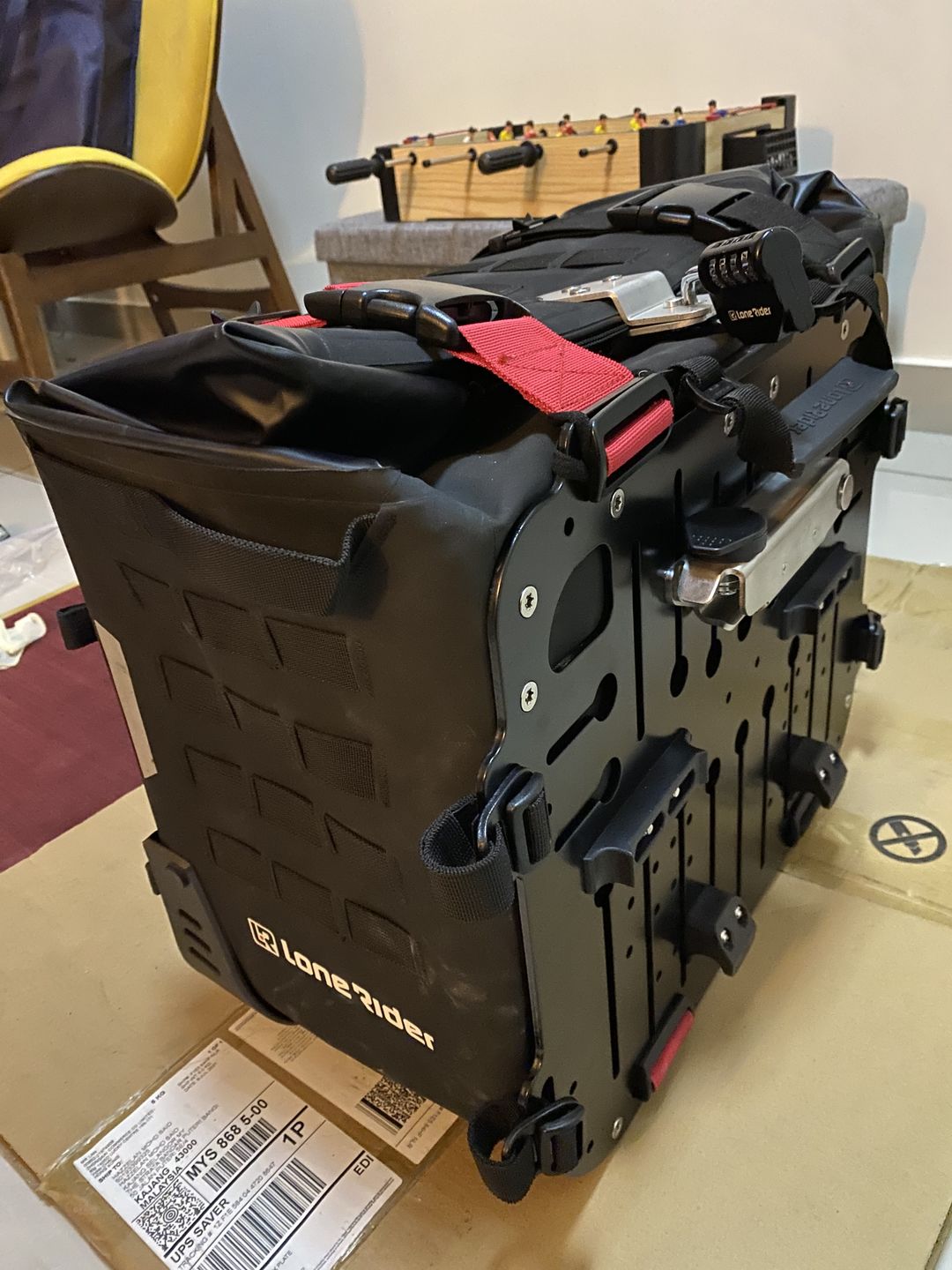 Customer photo review of MotoBag Quick Release System