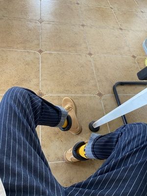 Customer photo review of ウォバッシュストライプワークパンツ