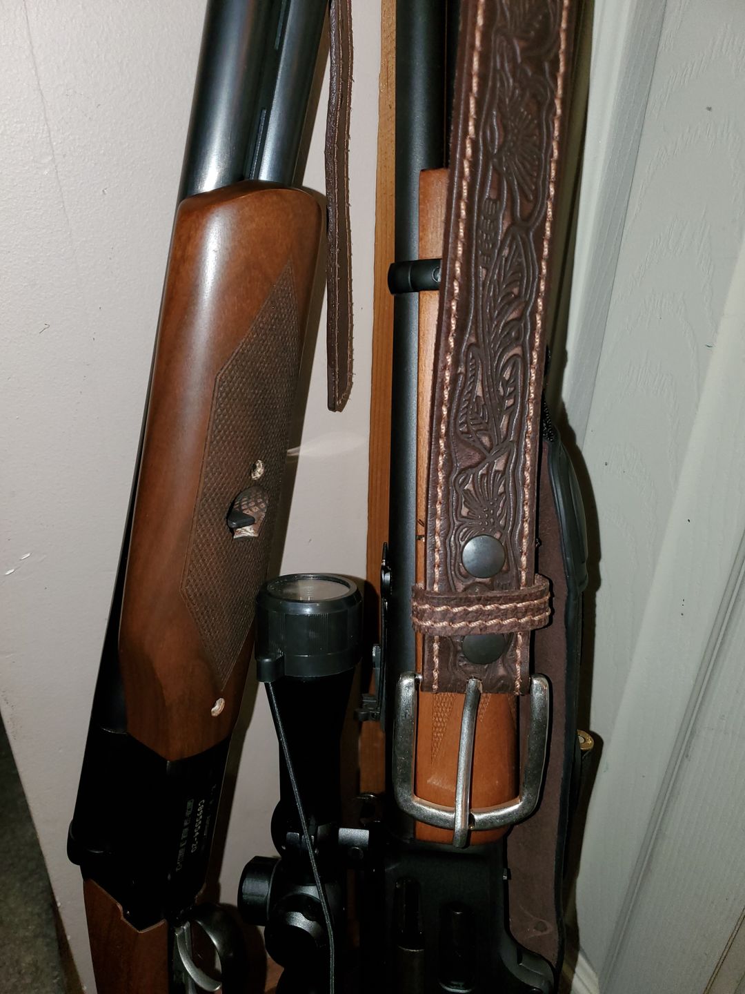 Customer photo review of The Wayfarer Belt - Brown Classic Western Embossed 100% Full Grain Leather Belt