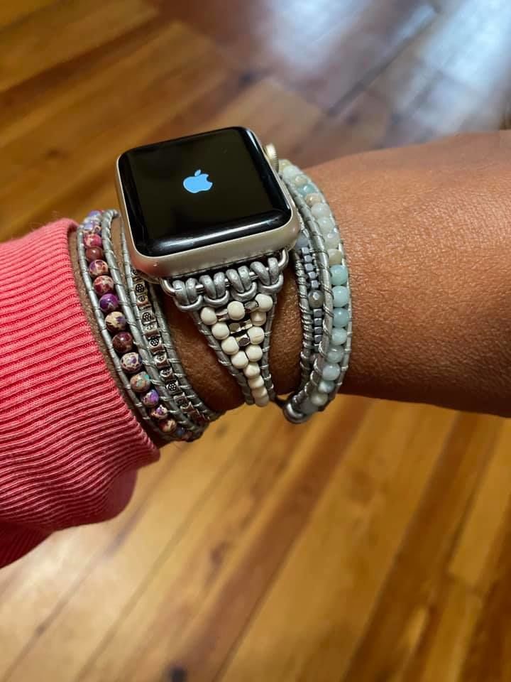 Customer photo review of Healing Turquoise Protection Apple Watch Strap