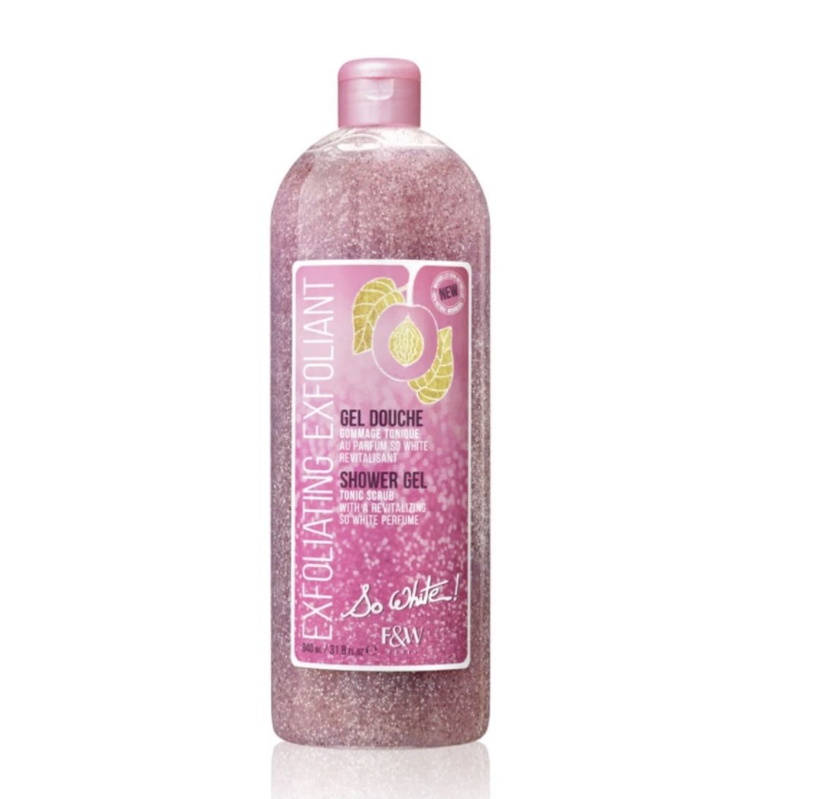 Customer photo review of Fair and White So White! Exfoliating Shower Tonic Scrub 940ml / 31.78 fl oz