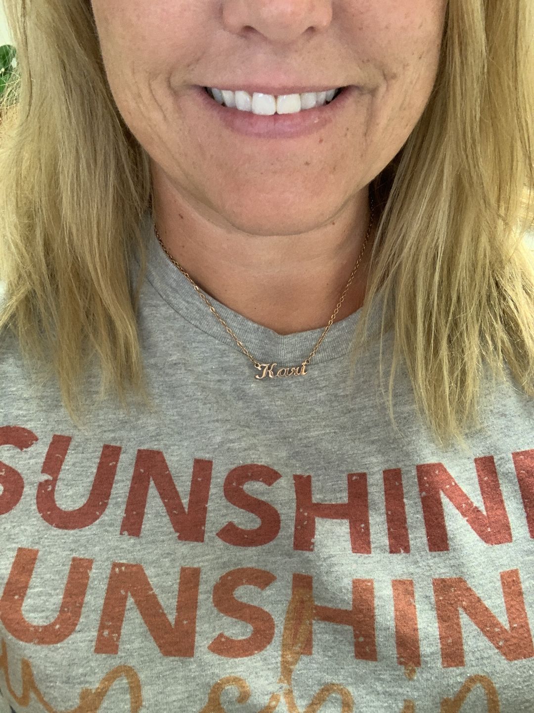 Customer photo review of Personalized Original Name Necklace