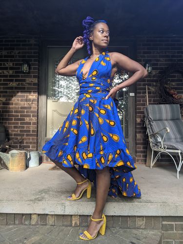 Customer photo review of Arusi Hi-Low Infinity Dress
