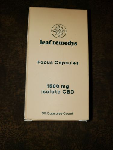 Customer photo review of 1500mg Isolate CBD focus formula capsules