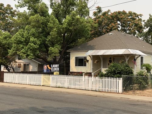 Customer photo review of Larry Elder For California Governor Banner Sign