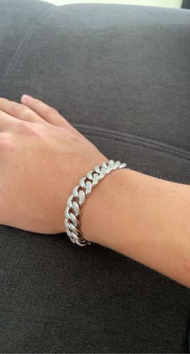 Customer photo review of ICED CUBAIN. – 12MM 18K