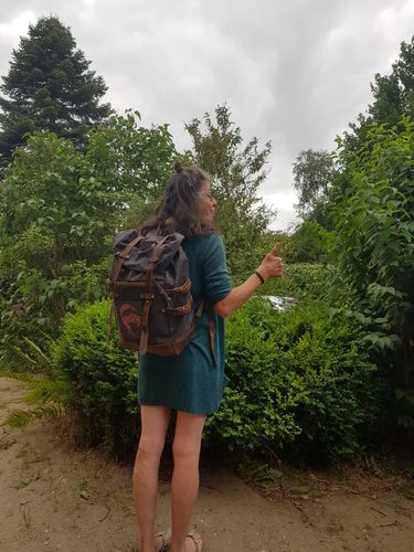 Customer photo review of Rucksack mit Patch (🌲)