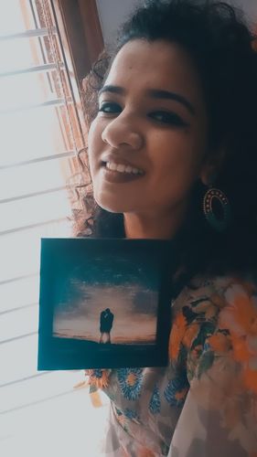 Customer photo review of Mini Star Map - Couple (5 x 5 inch)