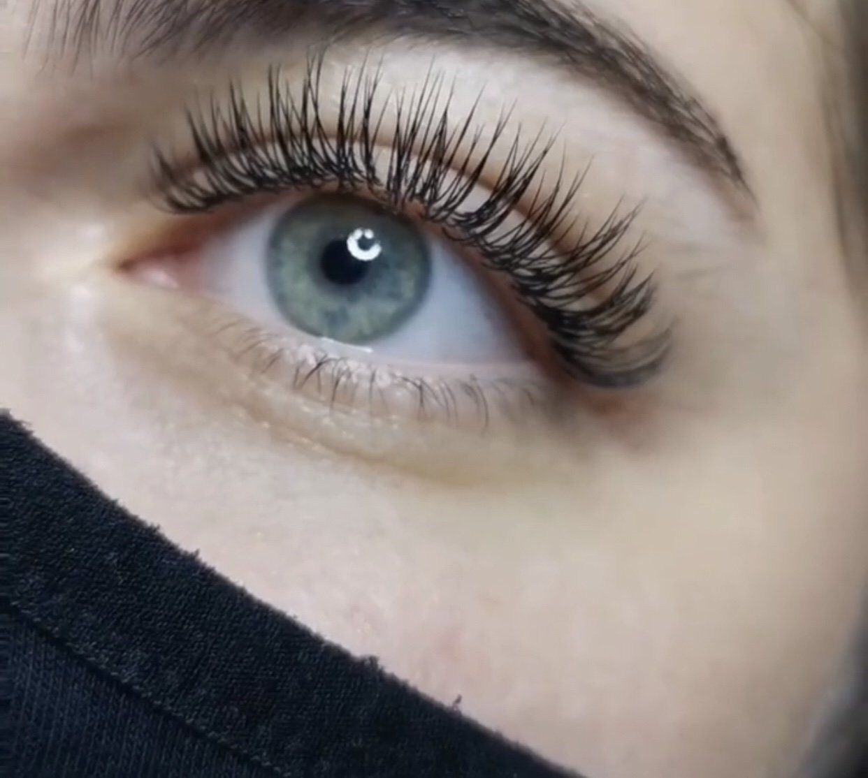 Customer photo review of Classic Eyelash Extension 0.10mm