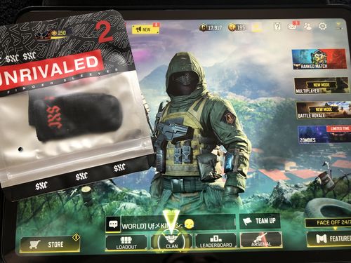 Customer photo review of "UNRIVALED" Finger Sleeves Ten Pack