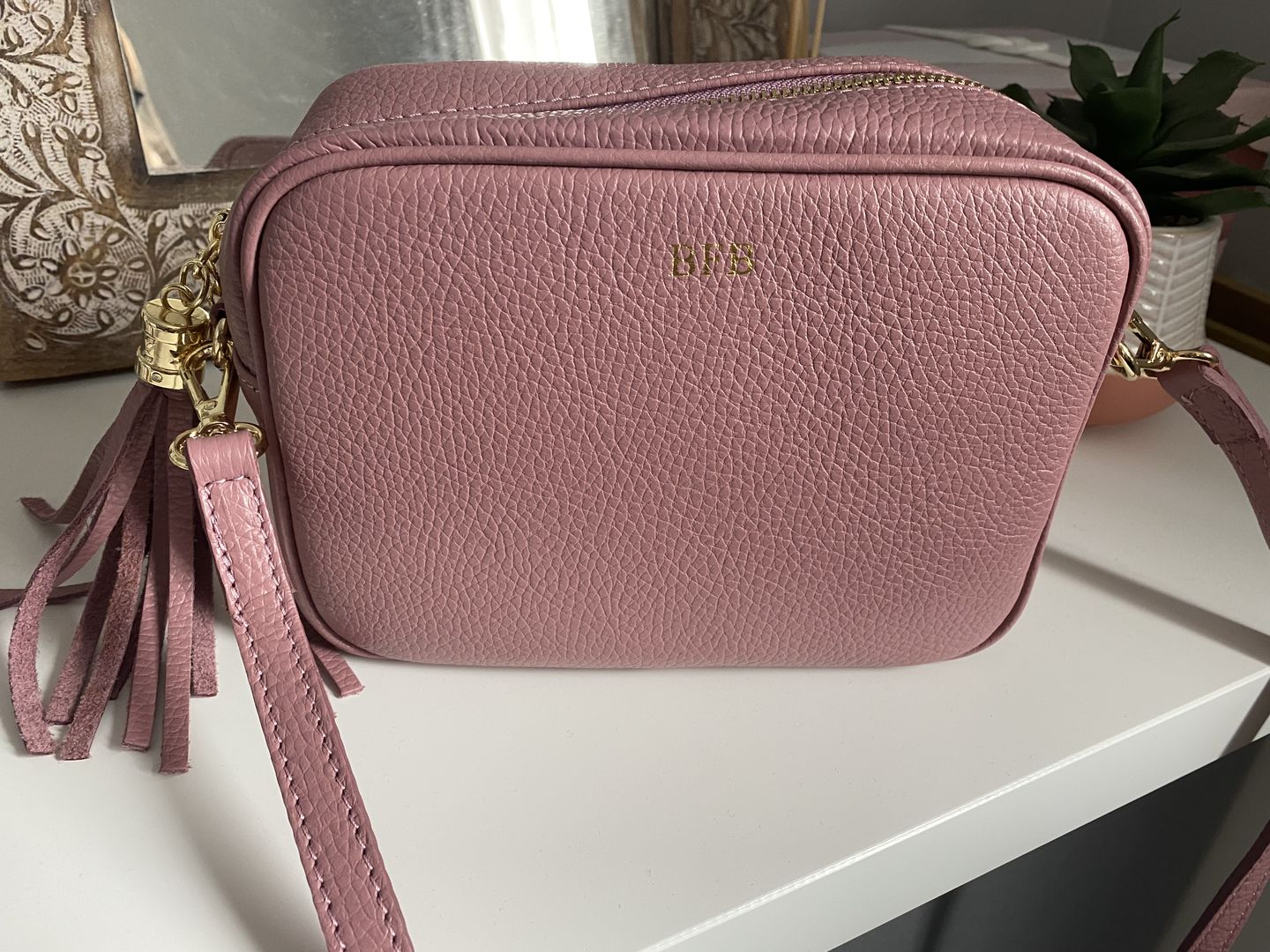 Customer photo review of Leather Lady Cross Body Bag