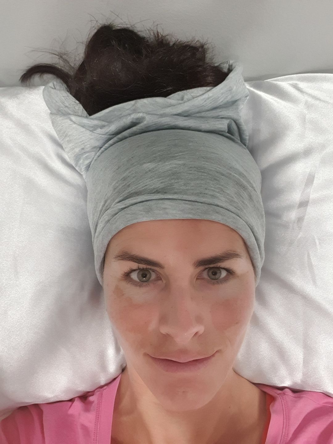 Customer photo review of Satin Pillow Case (Double Pack)