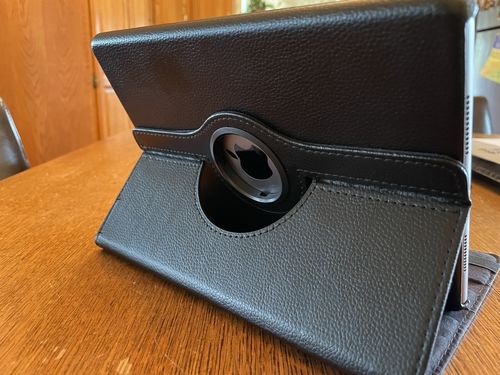Customer photo review of Premium Leather iPad Case