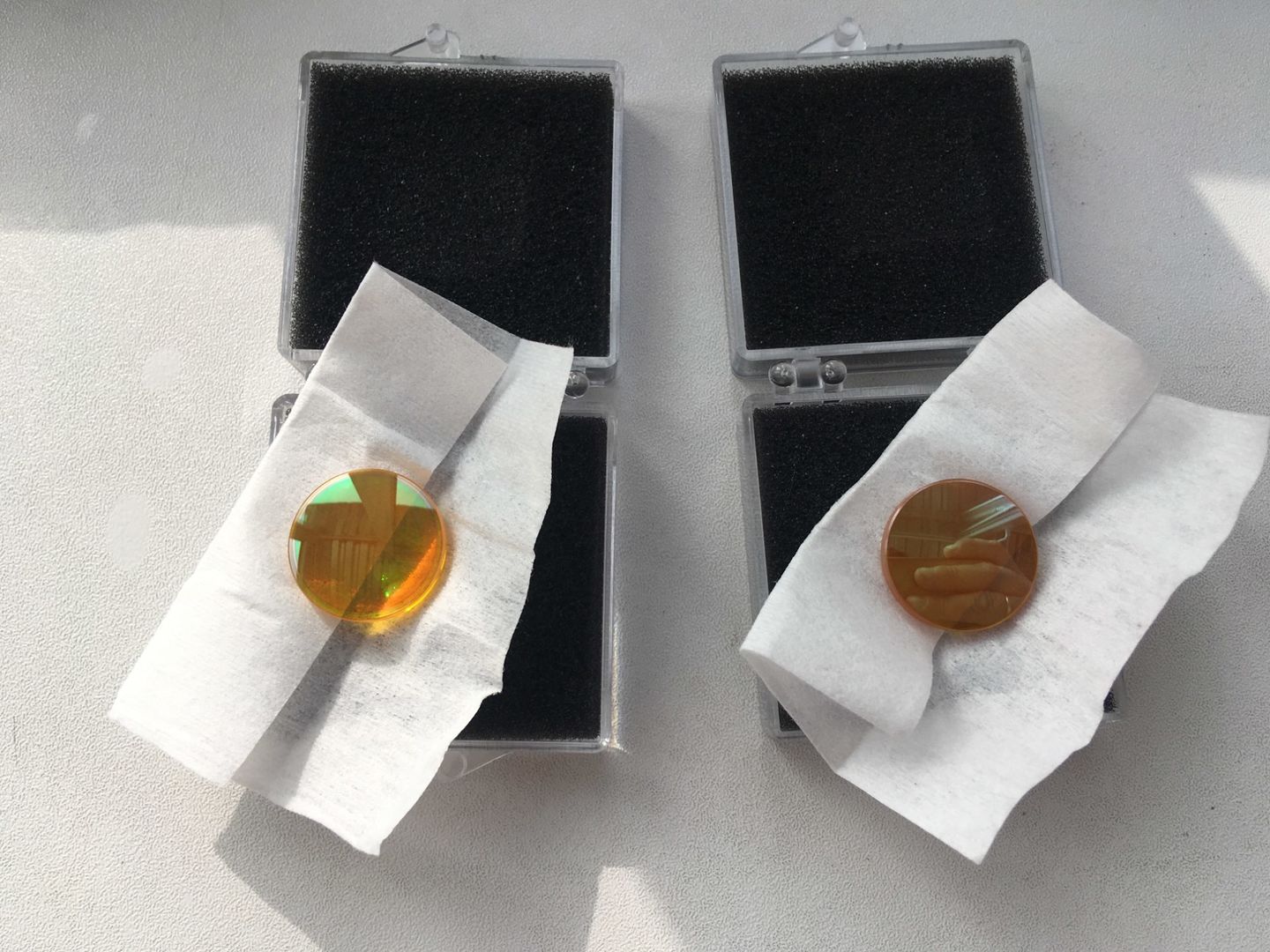 Customer photo review of Cloudray Sale In Bulk CO2 Laser USA CVD ZnSe Meniscus Focus Lens