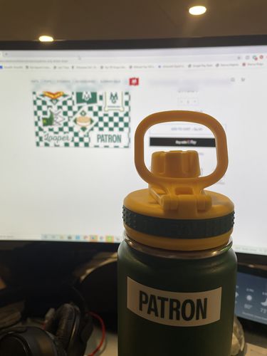 Customer photo review of "Patrons Only" Sticker Sheet