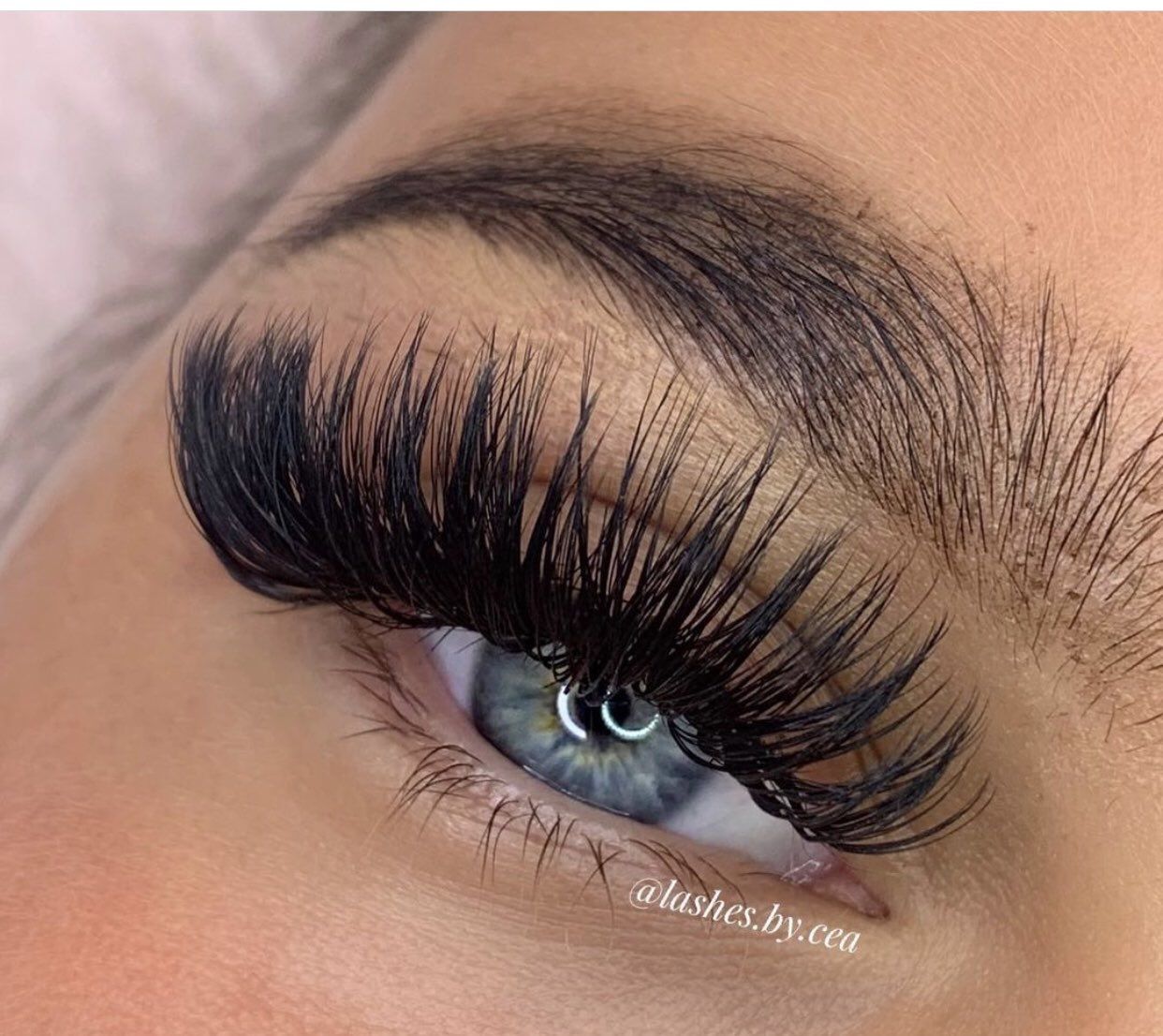 Customer photo review of Cashmere Volume Lash Extensions 0.07mm