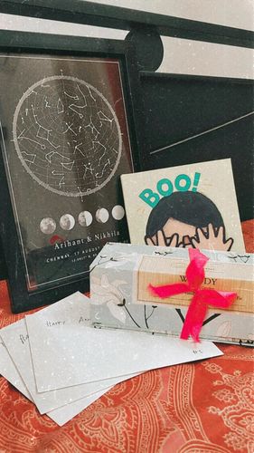 Customer photo review of Custom Star Map - Black - Lunar