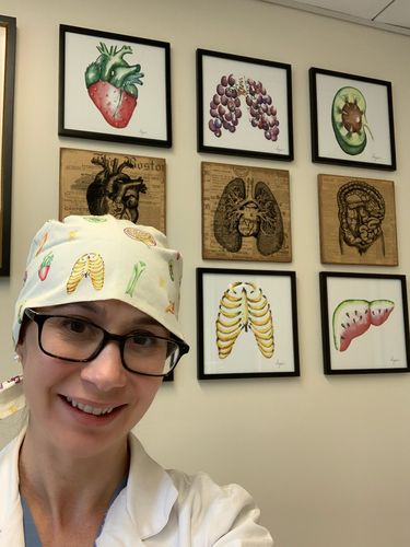 Customer photo review of Almost Anatomical Scrub Cap by Dr. Lauren Squires