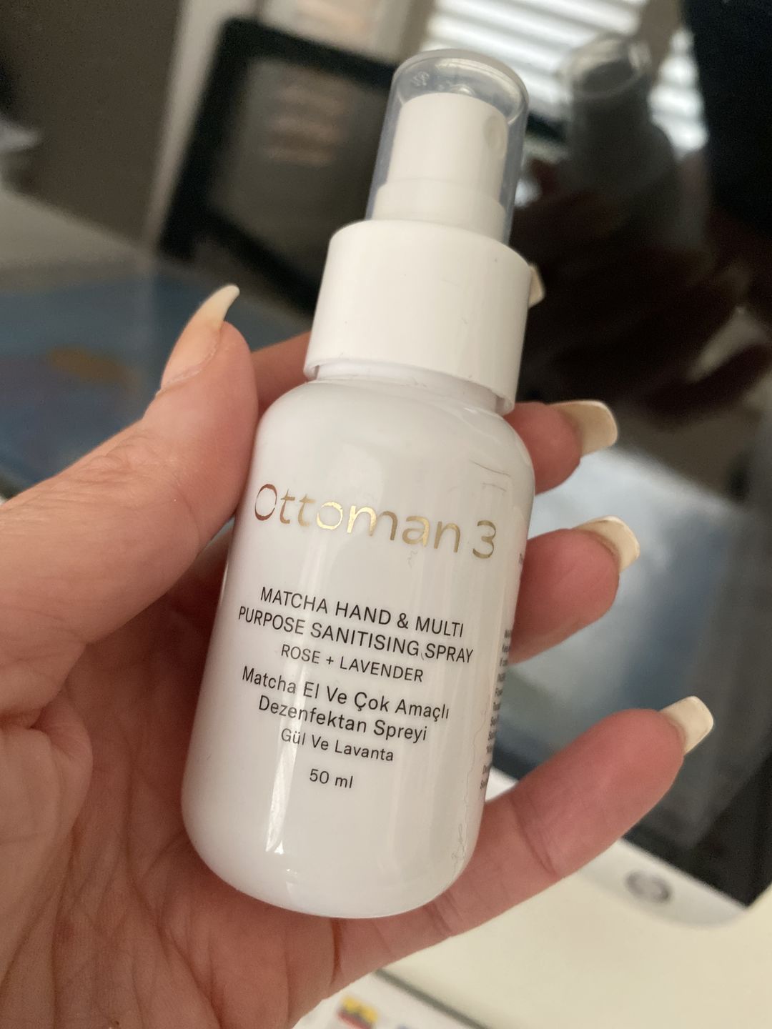 Customer photo review of Matcha Sanitising Spray