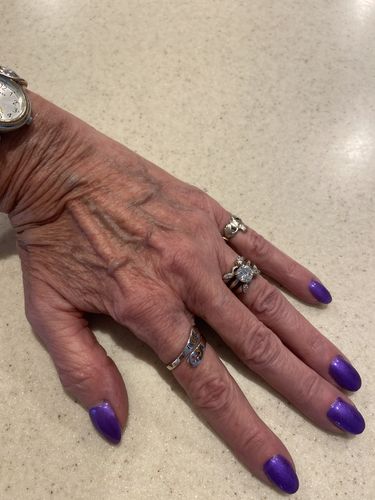 Customer photo review of 925 Sterling Sliver Blessed Cross Ring - One Size Fits All