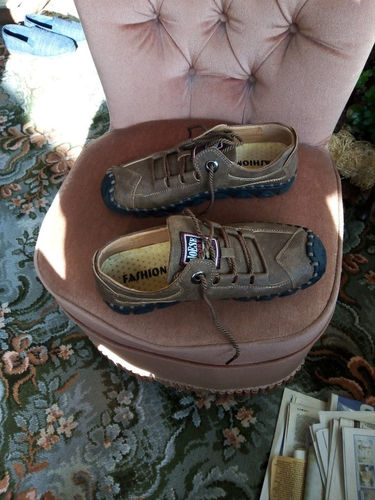 Customer photo review of Breathable Soft Leather Casual Shoes