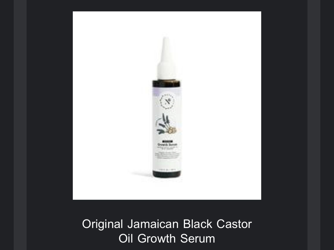 Customer photo review of Original Jamaican Black Castor Oil Growth Serum