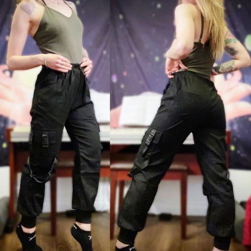 Customer photo review of Cargo Punk Style Pants Harajuku