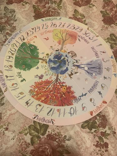 Customer photo review of Nature's Seasons Perpetual Calendar