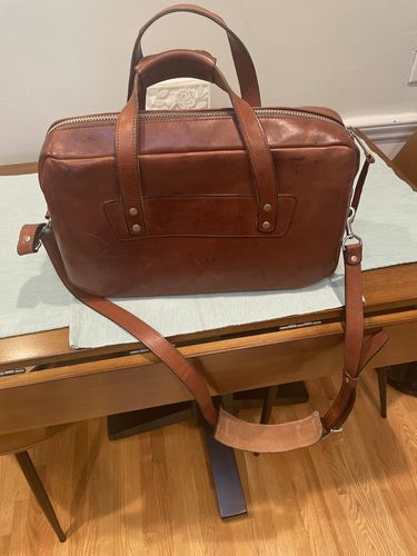 Customer photo review of No.56 | 'Buck Brown' Harness Leather Briefcase