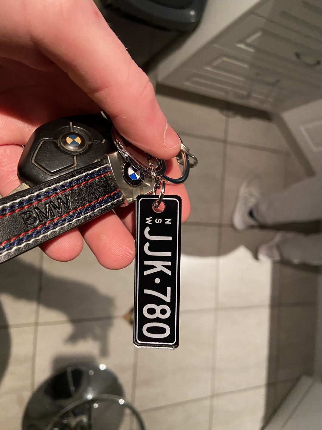 Customer photo review of NSW Premium Licence Plate Custom Keychain