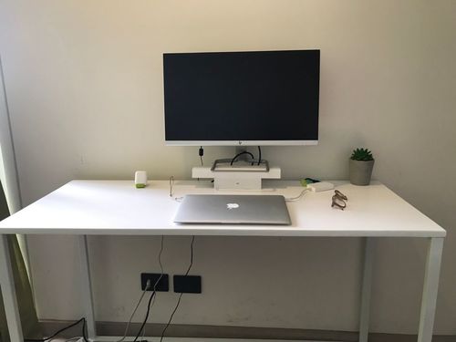 Customer photo review of ESCRITORIO 120 1 WHITE