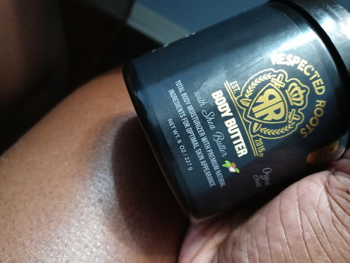 Customer photo review of Respected Roots Body Butter (Original Scent 8oz)
