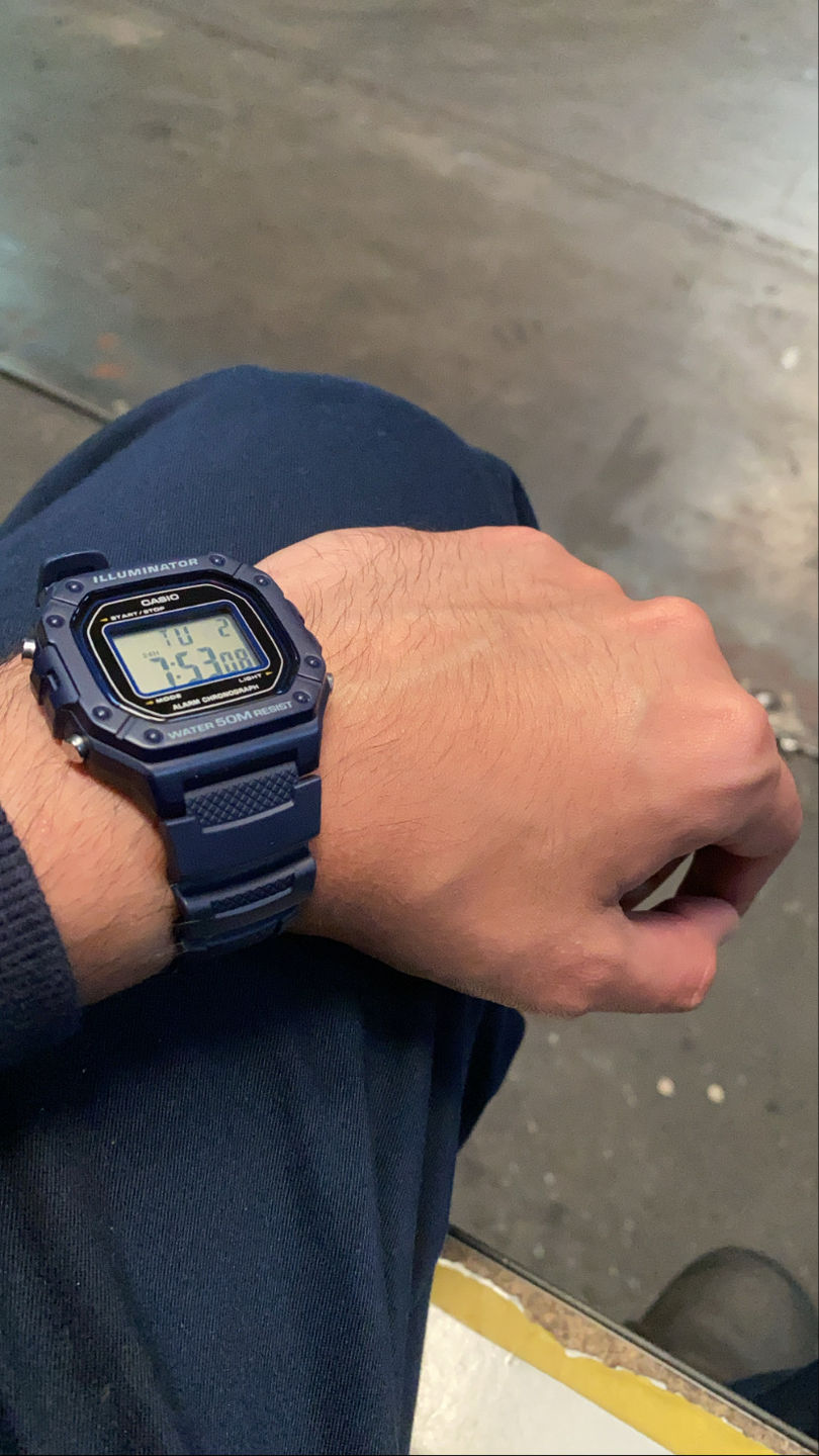 Customer photo review of Reloj Casio Vintage W-218H-2AVDF Azul