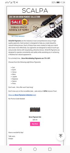 Customer photo review of Free Microblading Training Course