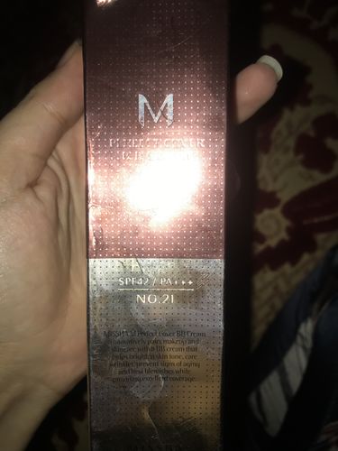 Customer photo review of Missha BB Crème couvrance parfaite SPF42 50ML