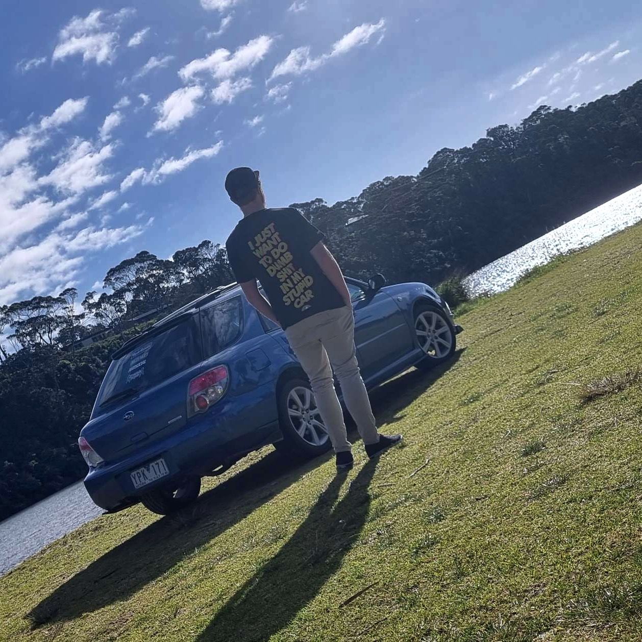 Customer photo review of Stupid Car Tee
