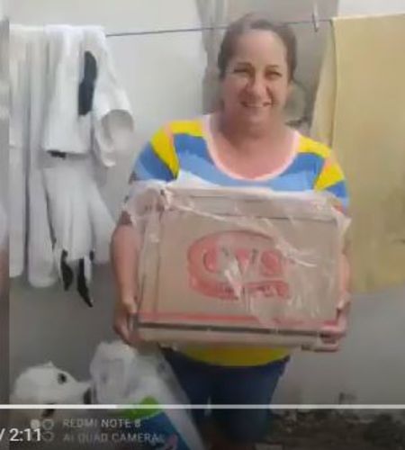 Customer photo review of Cesta Básica Econômica Kit