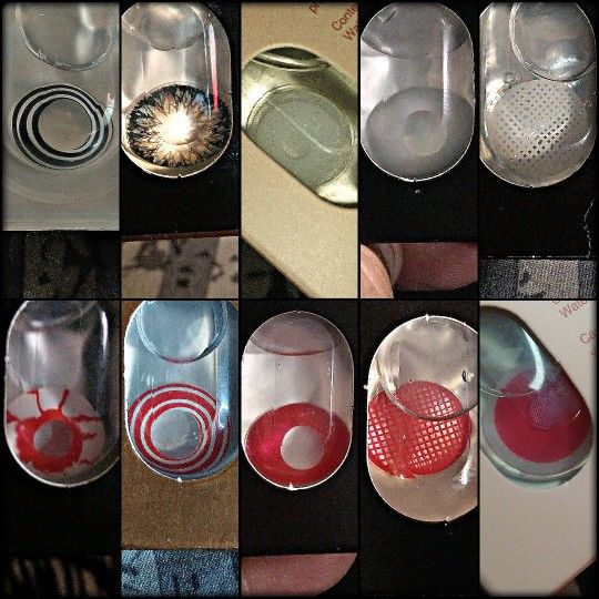 Customer photo review of White Mesh Contacts