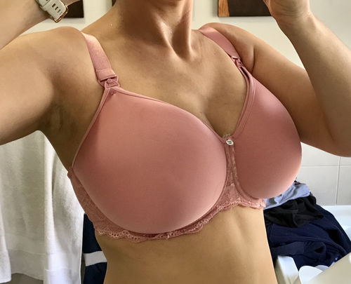 Customer photo review of OBSESSION ROSE CONTOUR NURSING BRA - FLEXI UNDERWIRE