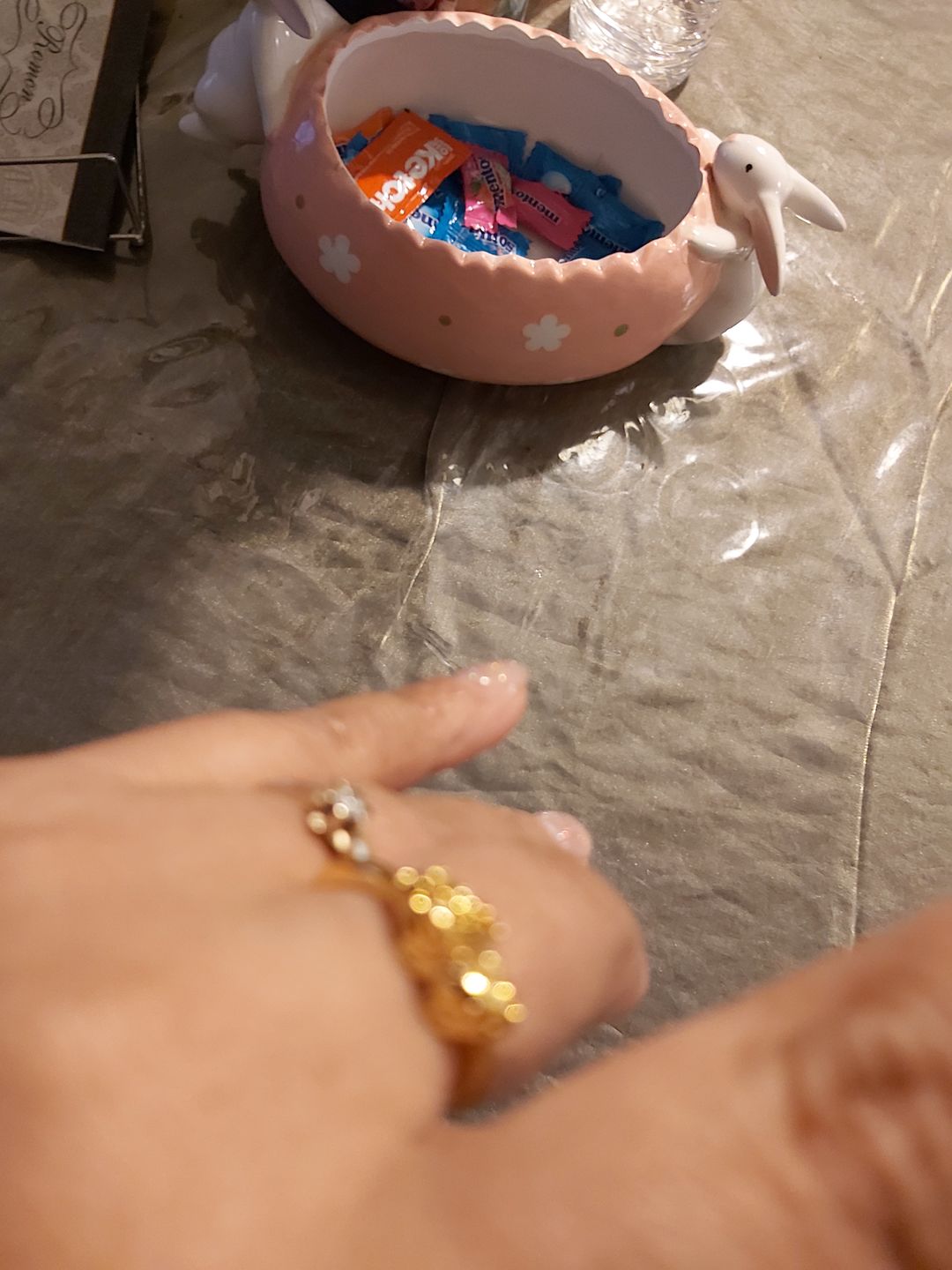 Customer photo review of Adjustable Lucky Gold Piyao Ring