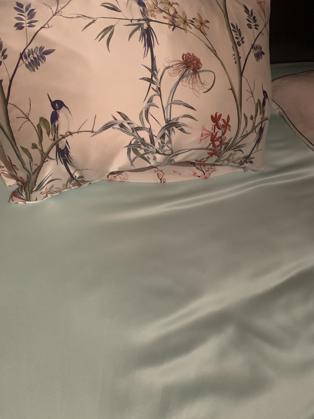 Customer photo review of Hummingbird Pure Silk Pillowcase