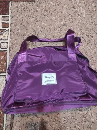 Customer photo review of High-quality Waterproof Foldable Large Capacity Shopping Bag Travel Handbag