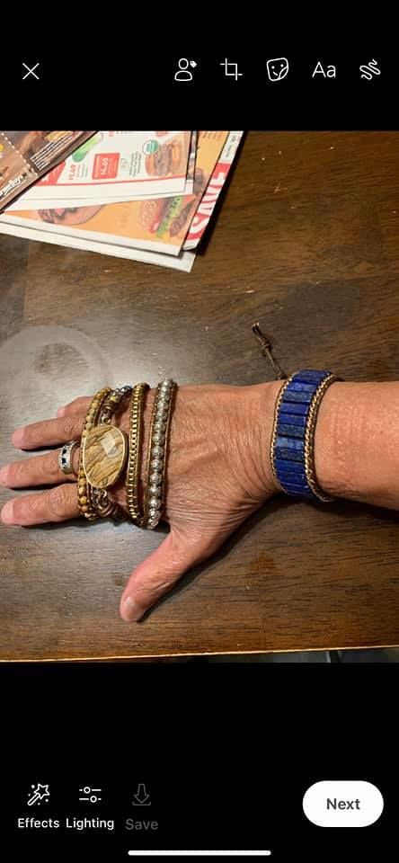 Customer photo review of Lapis Lazuli Energy Bracelet