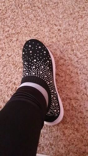 Customer photo review of [SUMMER 2021] Kafa™ Women's Crystal Breathable Orthopedic Slip On Shoes