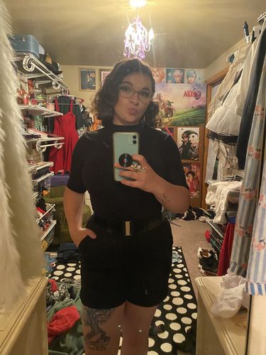 Customer photo review of Vixen Shorts in Black - Vixen by Micheline Pitt