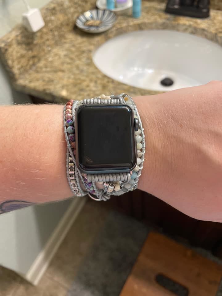 Customer photo review of Healing Turquoise Protection Apple Watch Strap