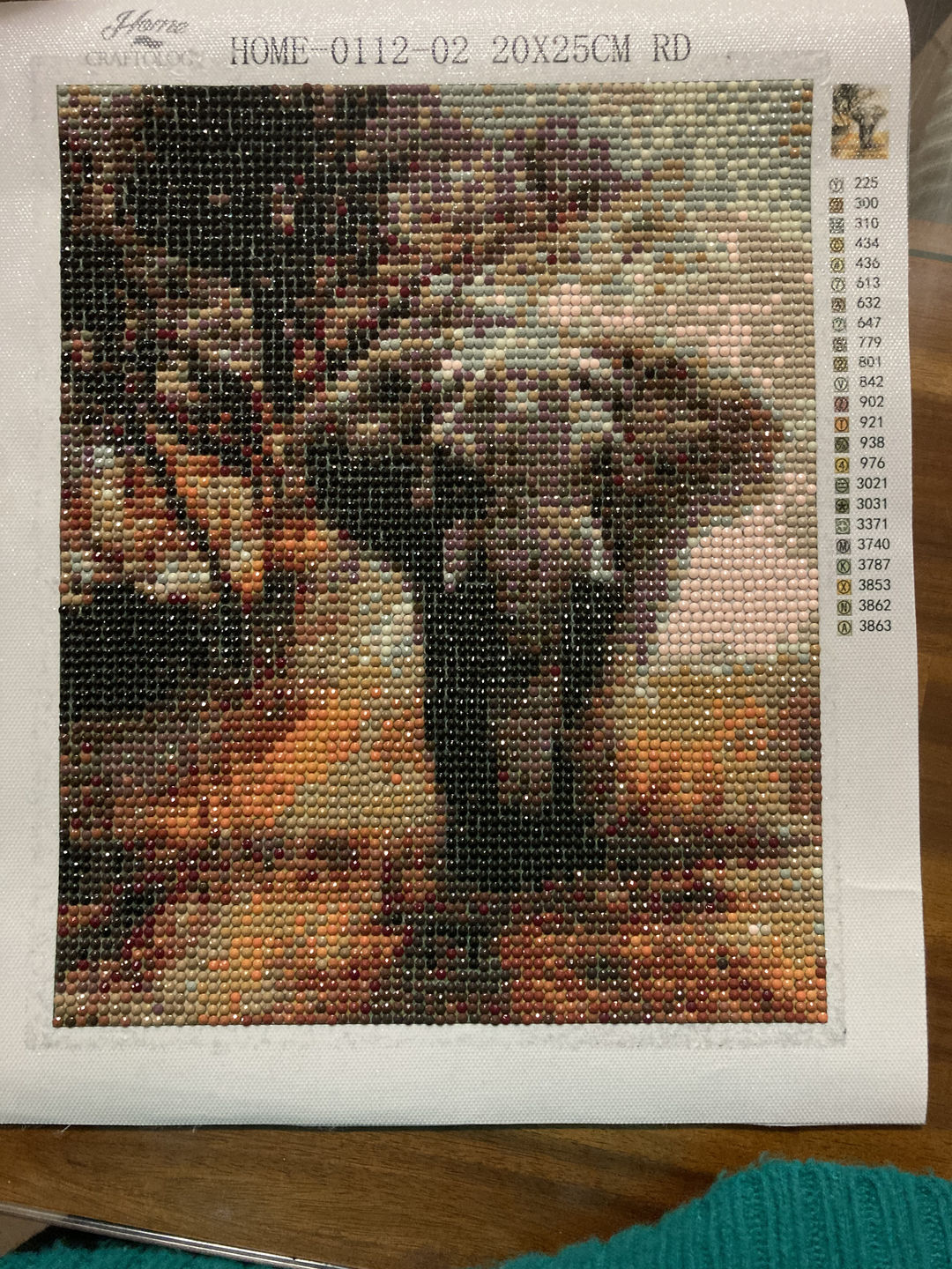 Customer photo review of Elephant - Diamond Painting Kit