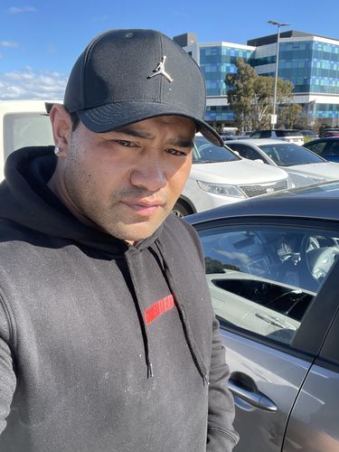 Customer photo review of Shredded Hoodie - Black / Red